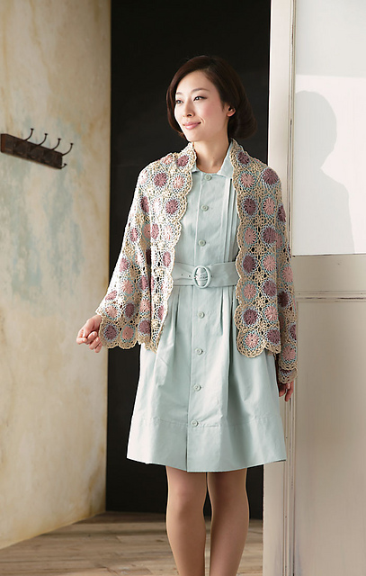 214ss-19 Flower Shawl
