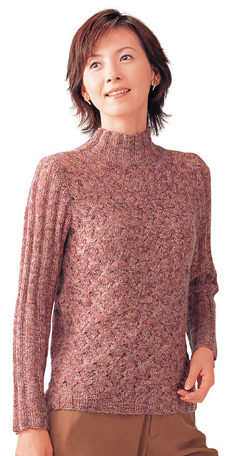 23-24-13 Cabled Gradation Sweater