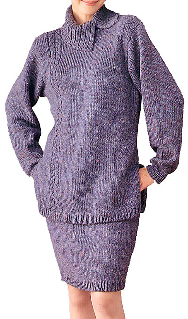 96-97-7 Mock Turtleneck Suit