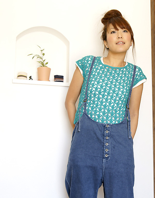 Ethnic Denim Summer Sweater