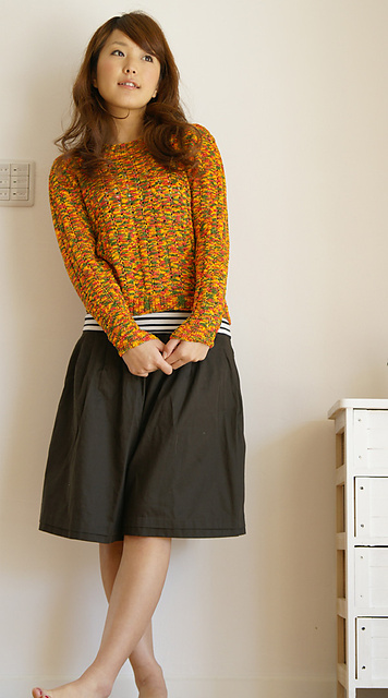 24-22 Colorful Tape Sweater