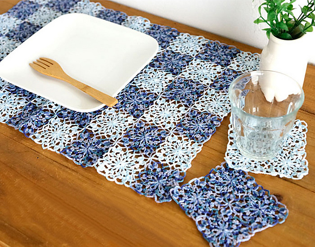 526pmc Pastel Lace Placemat