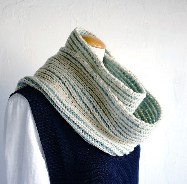527muf Brioche Stitch Muffler