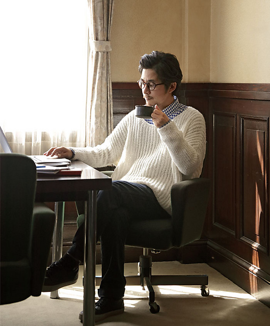 215w-08 Men's Wide Sweater