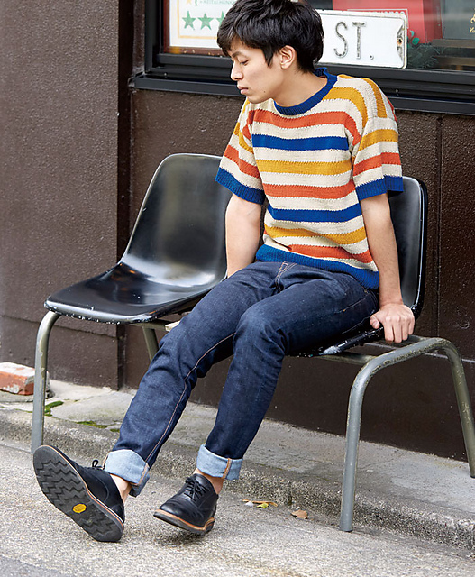 216ss-09 Multi Stripe Tee