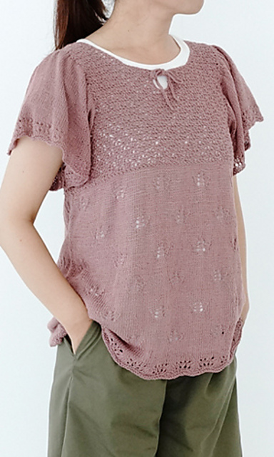 fz409-1-pull Flare Sleeve Pullover