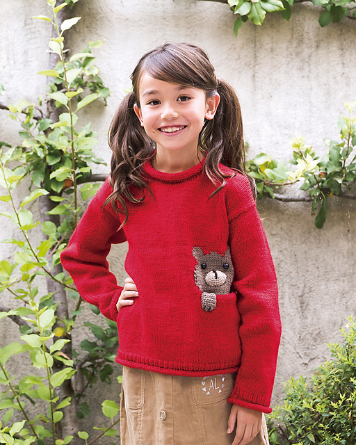 217aw-12 Bear Pocket Sweater
