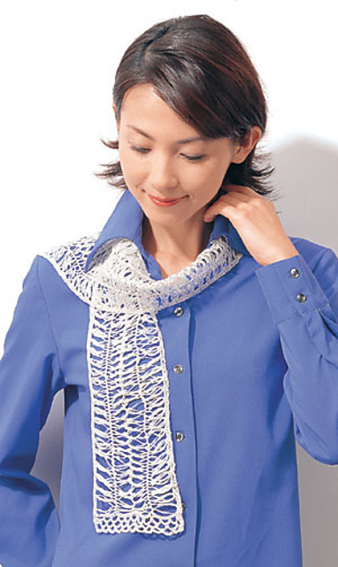 23-24 Hairpin Lace Scarf