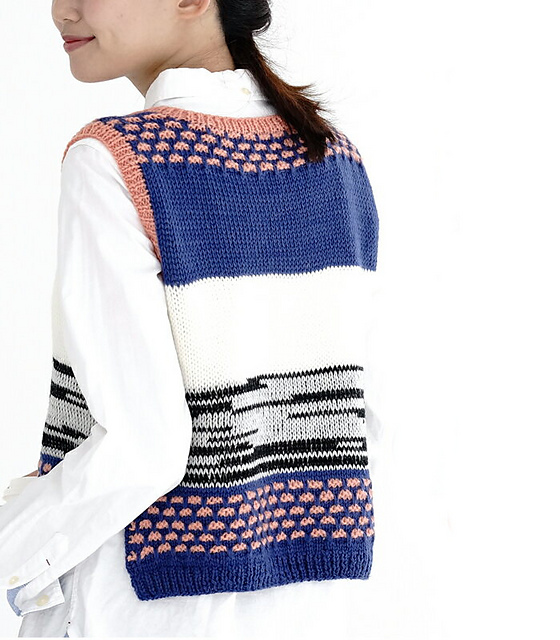 5vest Mix Pattern Vest