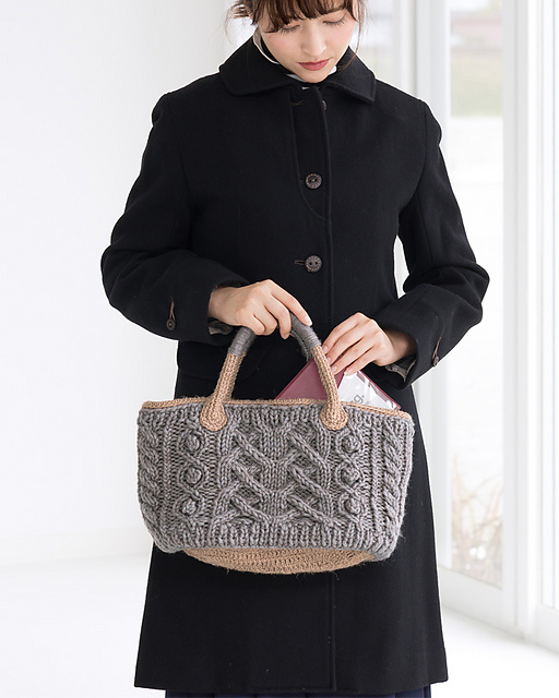 tricot14-8 Knitted Basket Bag