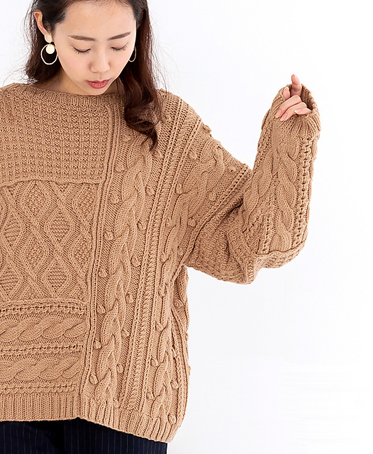 840sw Patchwork Sweater