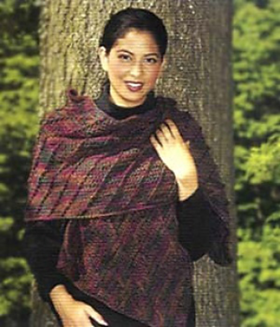 1-2-3 Easy Diagonal Shawl/Scarf