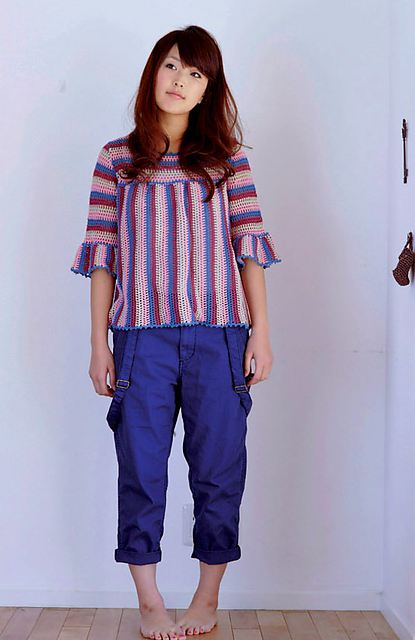 Flare-sleeve Pullover