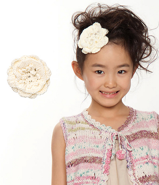 Tsubaki Cotton Flower Hairpin