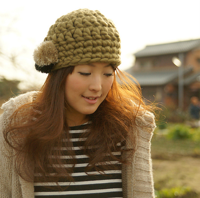 Ladies' Pompom Beanie