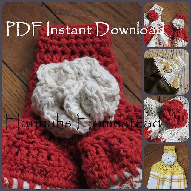Rosette Kitchen Towel Top