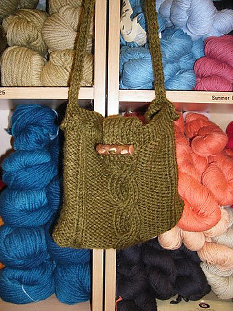 Simple Cabled Bag