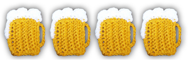 BEER MUG APPLIlQUE