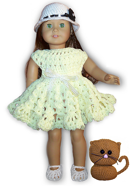 4 Piece Outfit for American Girl or 18" Dolls