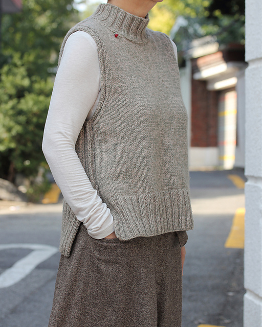 Mock Turtleneck Vest