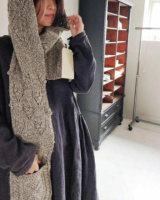 Aran Hooded Scarf