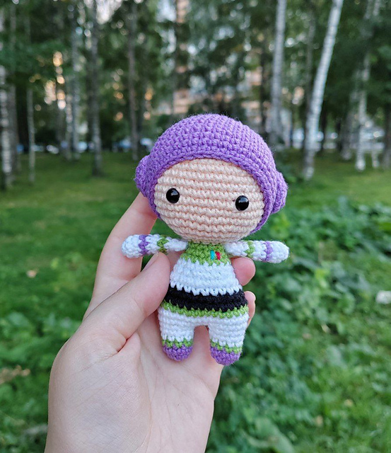 Little purple astronaut