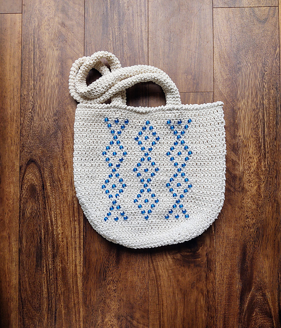 Diamond Beaded Tote
