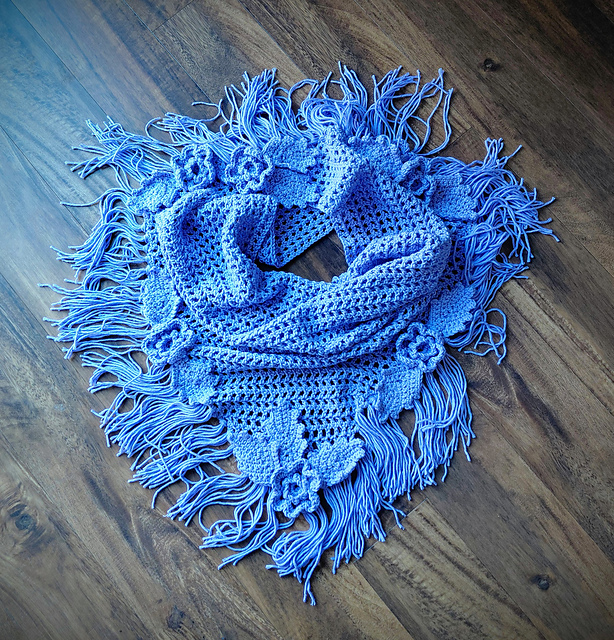 Sunset Lilac Shawl