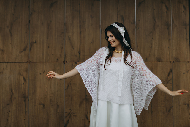 Mohair cape "Bene"