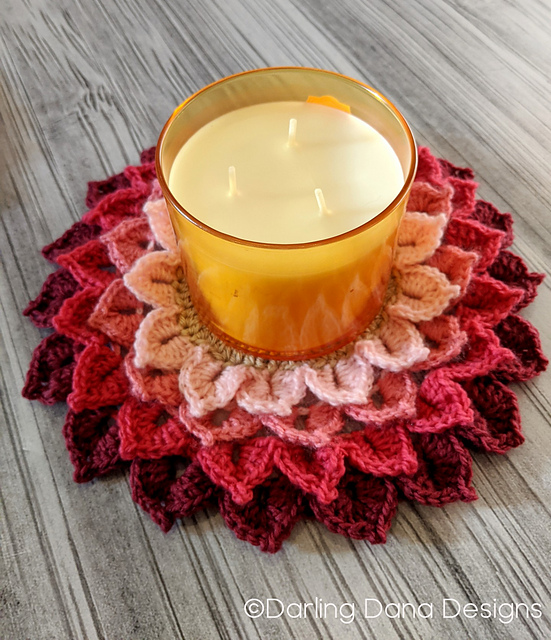 Flower Candle Coaster