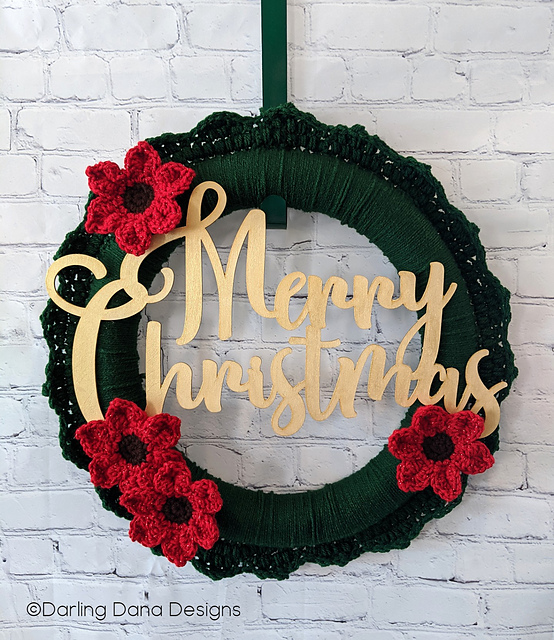 Christmas Flower Wreath