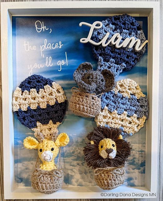 Zoo Balloon Nursery Frame