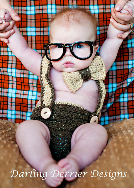 Suspenders and Bowtie Diaper Cover