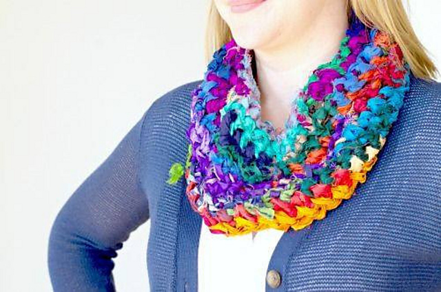 Simple Sari Cowl