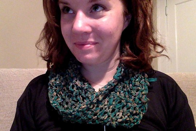 Chunky Chiffon Ribbon Cowl