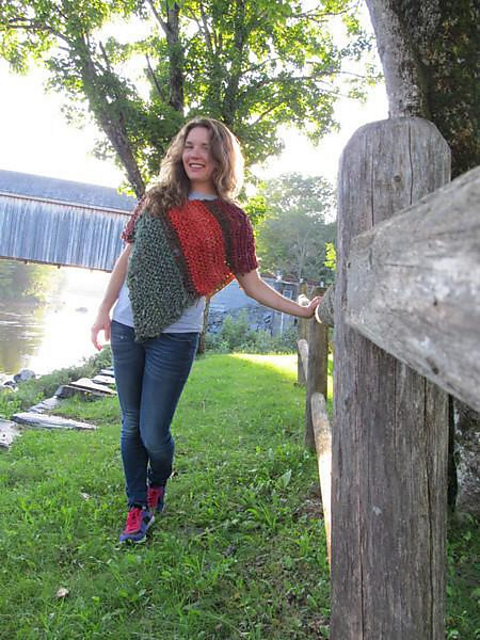 Covered Bridge Poncho