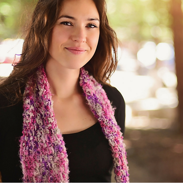 Simple Tunisian Crochet Scarf