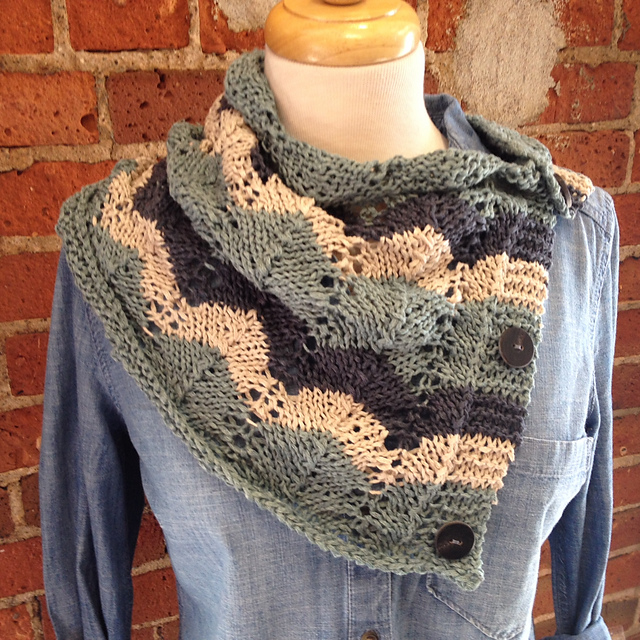 Linen Violets Cowl