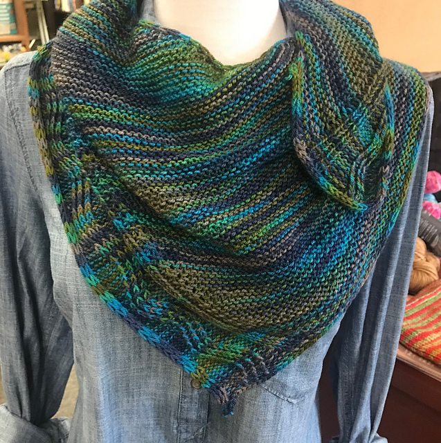 A River Runs Through Shawl