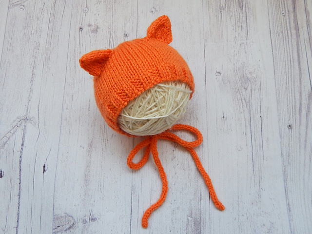 Newborn foxy bonnet