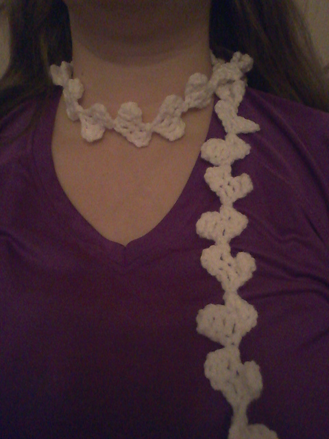 Cascading Hearts Scarflette