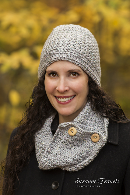 Eleanor Hat and Scarf/Cowl Set