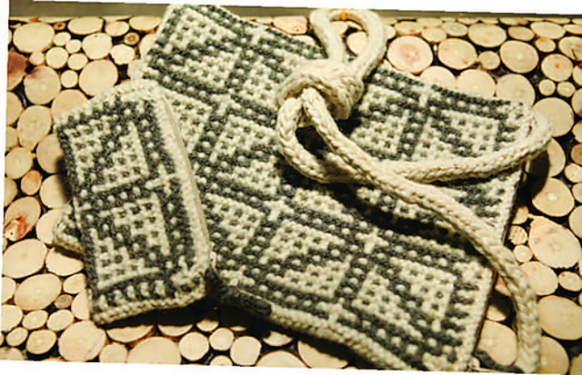Quadrangle Mosaic Coin Purse & Bag