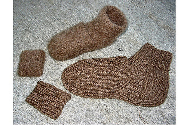Hot Pockets Felted Slippers