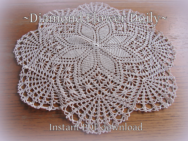 Diamond Flower Doily