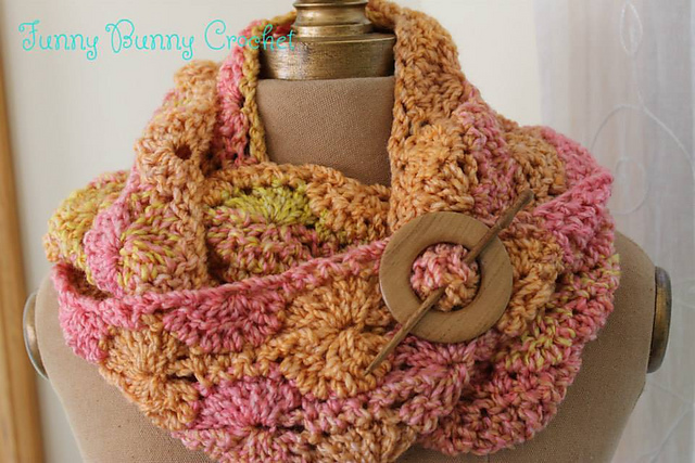 Infinity Scarf Cowl in Sherbet