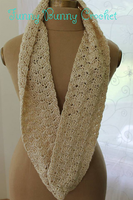 Infinity Scarf Cowl in Antique Cream
