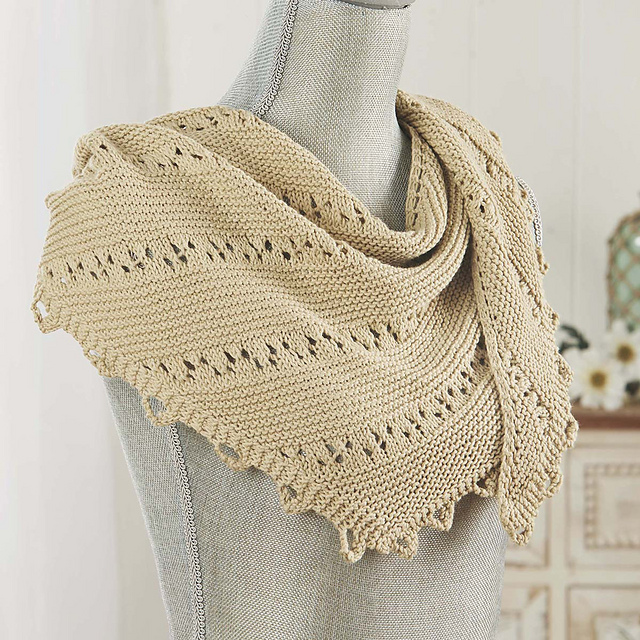 White Beaches Shawl