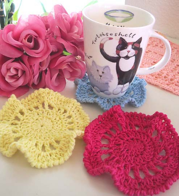 Ruffly Coasters