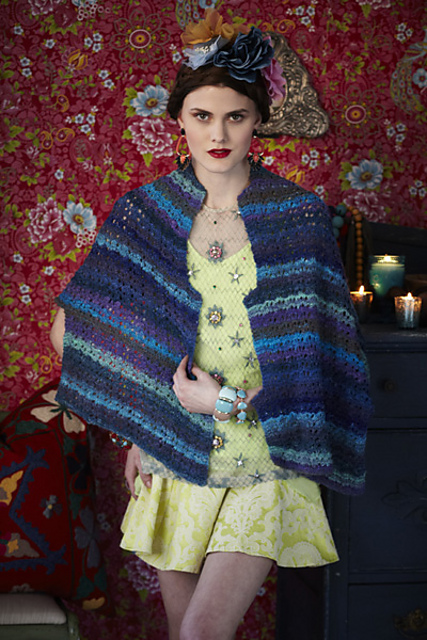 Lace Panel Shawl